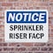 Signmission Sprinkler Riser Facp, 18 in W x Rectangle, Plastic OS-2PACK-NS-P-1218-L-18400 - alternate 6